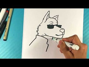 EASY How to Draw MR WOLF from BAD GUYS