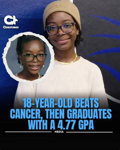 BUT GOD💕💕💕💕💕💕💕 An 18-year-old student has graduated high school with an impressive 4.77 GPA after overcoming a cancer diagnosis during her academic journey. While undergoing treatment, she continued attending classes, completing advanced coursework, and meeting all graduation requirements, maintaining top academic performance. Despite periods of medical care, fatigue, and disruption, she remained committed to her education. With support from her family, teachers, and medical team, she bal