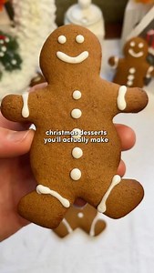 Soft Gingerbread Cookies with Royal Icing The only gingerbread recipe you’ll need. If you love soft gingerbread cookies that still hold their shape for decorating, this recipe is perfect. The dough can be made ahead, and it freezes beautifully, I like to freeze half and bake a fresh batch closer to Christmas. Ingredients Gingerbread Cookies - Unsalted butter: 1/2 cup (113g) - Dark brown sugar: 1/2 cup (100g) - Egg: 1 large - Molasses: 1/2 cup (120g) - Vanilla extract: 1 tbsp (15g) - All-purpose 