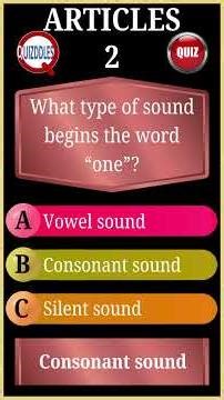 A, An, or The? 56-Second Grammar Challenge! Quiz 003 #english #articles #grammarquiz