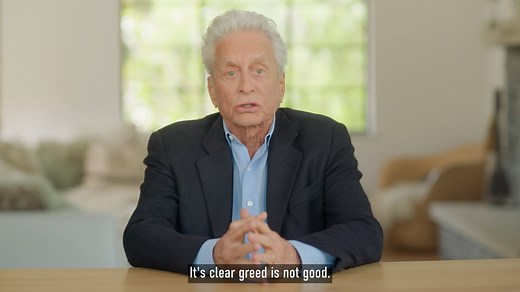 516K views · 21K reactions | 40 years after making #WallStreet, everyone seems to forget I was the villain. I think we can all agree, “greed is not good”. Learn more about JUST Capital by clicking the link in my bio! | Michael Douglas | Facebook