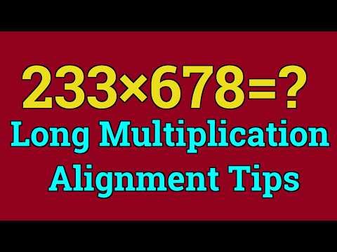 Long Multiplication Beautiful Math