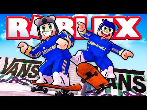 WE BECAME SKATEBOARDERS IN ROBLOX VANS WORLD - Brancoala Games