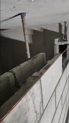 Bond Beam Block Course Masonry Work #masonrywork #construction