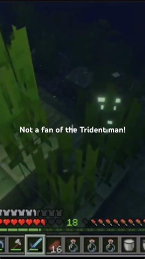 Exploring an underwater structure in Minecraft!