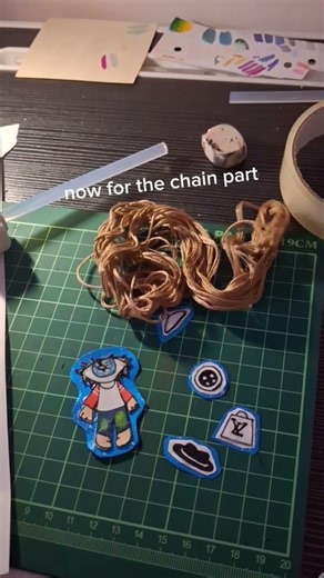 I luv him :3 comment what i should do next #art #oc #craft #fun #keychain