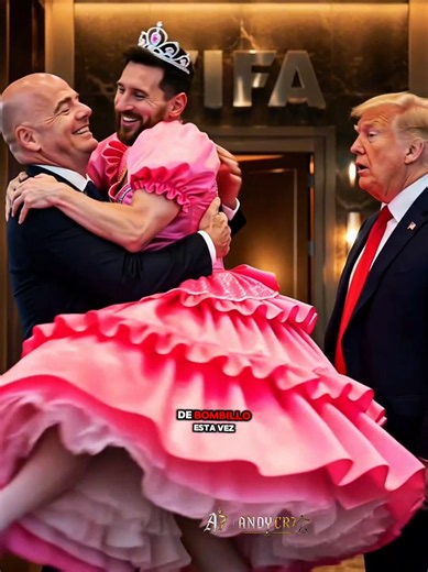 Hormonel felicita a Fifantino por la eliminación de Portugal del Mundial. #HumorConIA #WorldCup #Pessi #Infantino