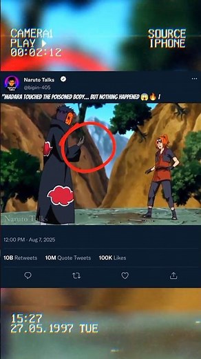 "Madara Touched the Poisoned Body… But Nothing Happened | True Power of Madara Uchiha #anime#naruto