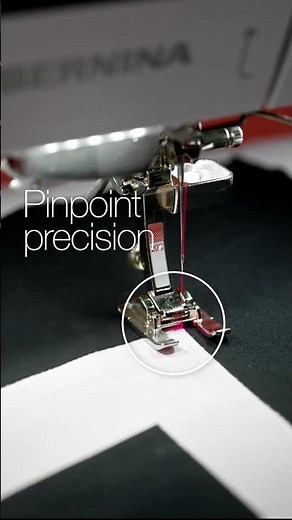 Enjoy maximum sewing and embroidery precision with the Pinpoint Laser on the BERNINA 790 PRO