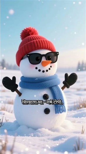The Snowman Who Wore Sunglasses ❄️😎 | Cool Winter Kids Story | Hindi Kids Storytime