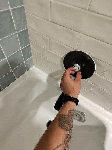 How to fix lukewarm water on a Delta shower faucet #plumber #plumbing