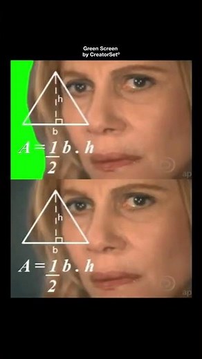 Confused Math Lady Meme Green Screen