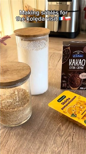 Making chocolate-orange sablés for the kolęda visit ✝️