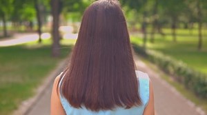 Back View Brunette Shine Long Hair Stock Footage Video (100% Royalty-free) 1063497610 | Shutterstock