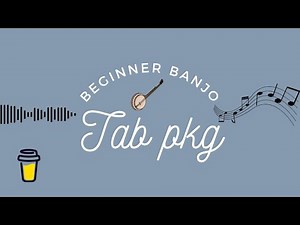Beginner Banjo Tab Package - 5 Banjo Tabs +10 Audio Recordings - Beginner Banjo Lessons