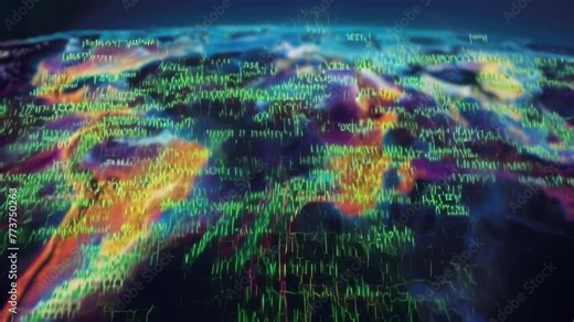 Explore an interactive map of the world showcasing a dynamic range of vibrant colors representing different regions and countries.