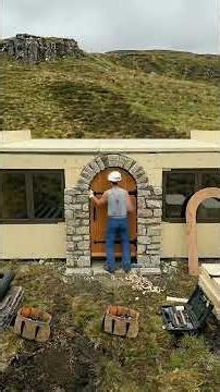 I Built a Hidden Hobbit House using Shipping Containers #shorts #TimelapseBuild #containerhouse
