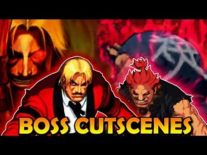 Capcom vs SNK 2 Special Boss Transformation Cutscenes Shin Akuma & God Rugal Endings