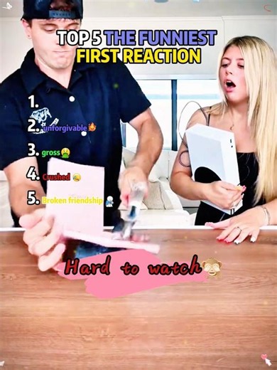 Hilarious firt to react loses moments🤣🤣#ranking #reaction #fyp #funny #loss