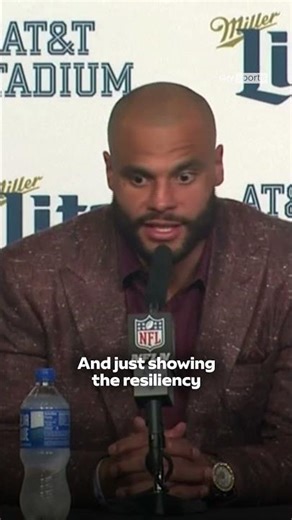 Dallas Cowboys quarterback Dak Prescott REACTS to victory over the Kansas City Chiefs #cowboys