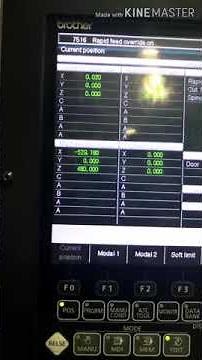 BROTHER CONTROL CNC MILLING PROGRAMME JUMPING( N1 To N11)