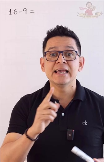 ¿Cuánto es 16 menos 9? ¡Explicación super fácil y rápida! | Profe Jesús Grajeda Rosas