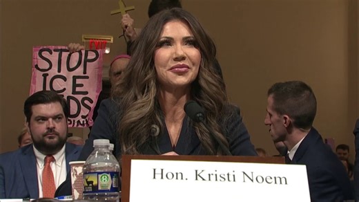 Protesters interrupt Noem's opening statement at House hearing