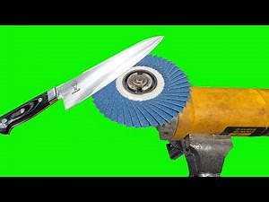 The correct way to sharpen a knife with a power tool