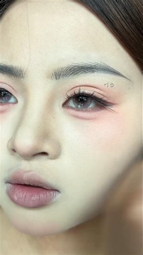 Natural Brows Tutorial | Microblading Eyebrow Drawing for Beginners ✨#eyeliner #eyebrow #shortsfeed