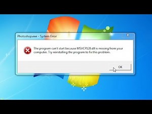 How to Fix The program can't start because MSVCP120.dll is missing