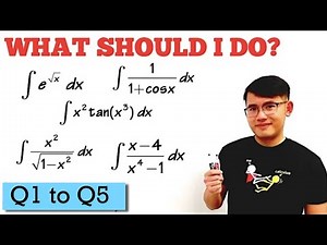 What Integration Technique Do I Use? Q1 to Q5 (trig sub, u sub, DI method, partial fraction) calc 2