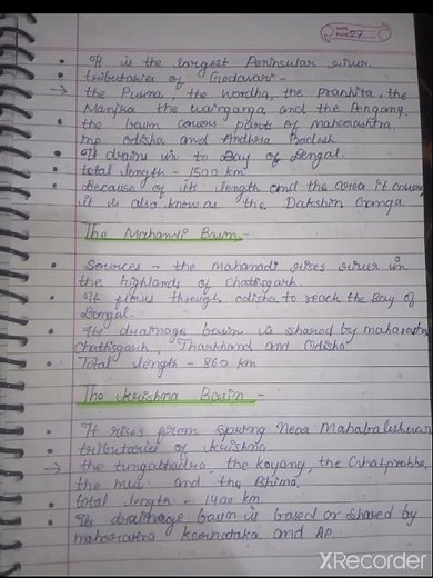 class 11 geography chapter 3 drainage system notes😱😱