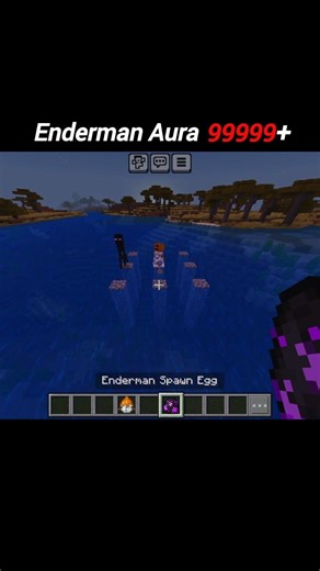 Snow Golem vs Enderman Spawn Egg in Minecraft! ❄️👹 | Epic Battle #Shorts #minecraft