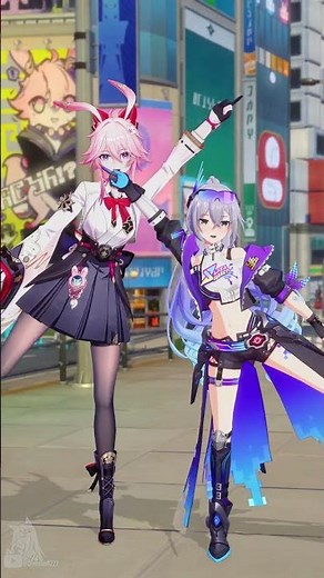 Evanescia + Silver Wolf LV.999 / mosi mosi?📞【Honkai Star Rail MMD】