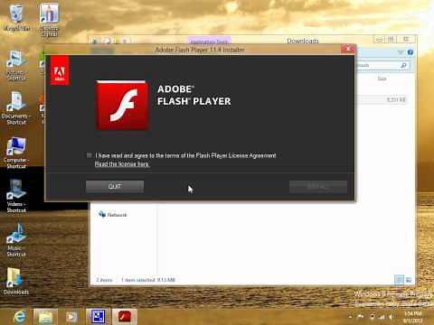 Install Adobe Flash Player On Windows 8 Release Preview.