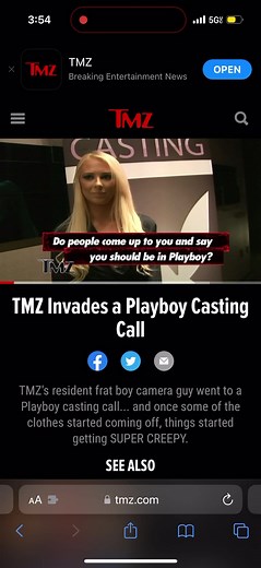TMZ interview #playboy #model #casting #tmz #tbt