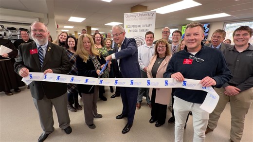 Cutting the ribbon on a new chapter! Proud to welcome Quincy University’s Occupational Therapy & Physical Therapy programs #QuincyUniversity | Quincy University