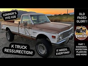 1972 Chevy K20 “Faded Glory” Resurrection! Inspection, Diagnosis, Planning and More!