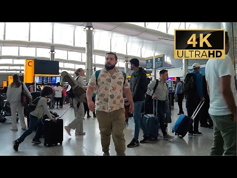 London Walk, Heathrow Airport Terminal2, 4K Virtual Tour in Central London