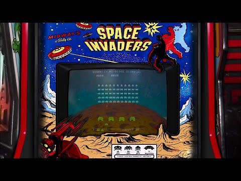 Space Invaders - A Realistic Arcade Cabinet Overlay for Retroarch.