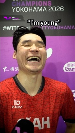 So... is Jang Woojin too old or young?🤔 #WTTYokohama #TableTennis
