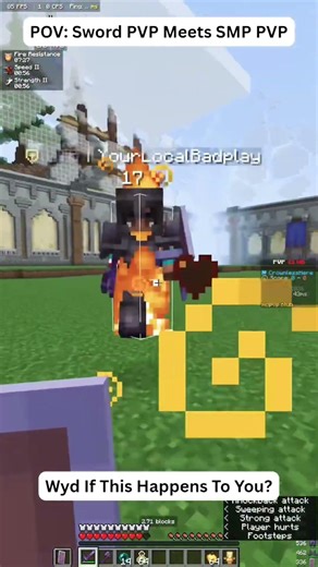 POV: Sword PVP Meets SMP #minecraft #combo #skills #videogames #smp #swordpvp #pvpclub #player #fyp