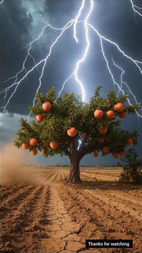 The elephant saved the peach plant from drying out by watering it.😭 #ai #plant #save #elephant