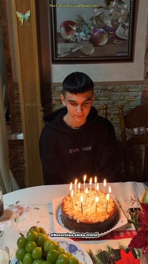 Candle That Refused to Go Out 😱 Birthday Prank #shortsvideo ( credit :- @kaverzina.elena.travel )