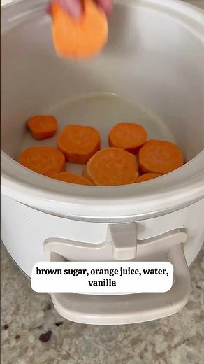 Crockpot Candied Sweet Potatoes | Easy Holiday Side Dish | #shorts