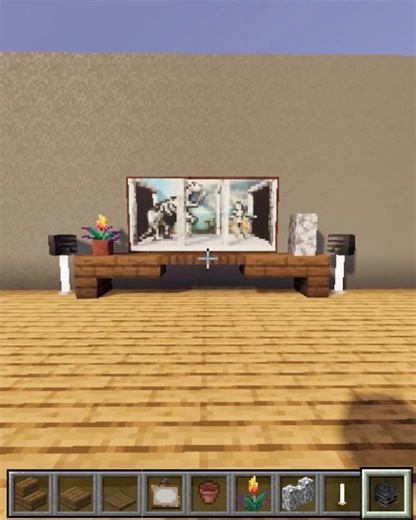 I Built A Television📺 Setup In Minecraft#minecraft #shorts