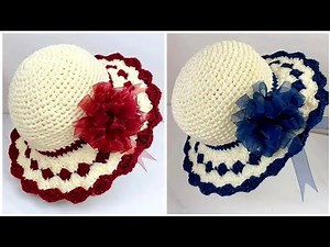 Beautiful Crochet Summer Hat/ Easy to Crochet Sun Hat Tutorial for Beginners