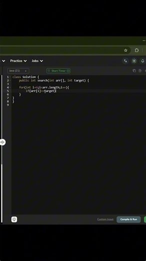 Linear Search in Java Tamil ||Searching Interview Question #search #interview #java #programming