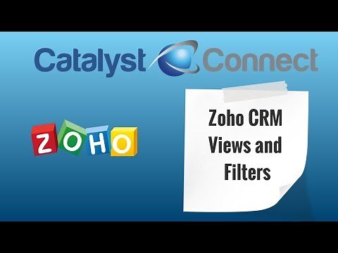 Zoho CRM Views and Filters