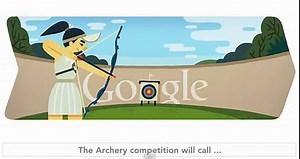 Google Doodle Juegos Olimpicos Londres 2012 Tiro con Arco